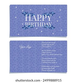 Greeting Card Design Template For Birthday Or Any Purposes