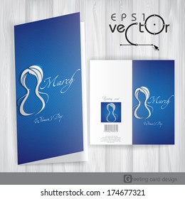 Greeting Card Design, Template. Vector Illustration. Eps 10.