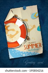 Greeting Card Design, Template. Vector Illustration. Eps 10