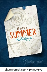 Greeting Card Design, Template. Vector Illustration. Eps 10