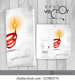Greeting Card Design, Template. Vector Illustration. Eps 10