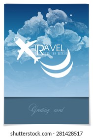 Greeting Card Design, Template. Vector Illustration. Eps 10