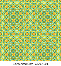 Greeting card design with text Ramadan Kareem for muslim festival in dark green and golden color Vector illustrations