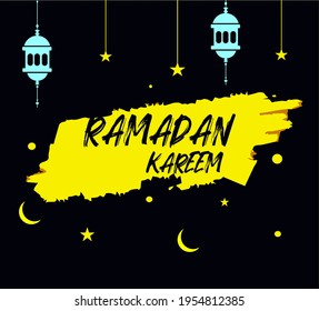 Grußkartendesign mit dem Thema Ramadan.