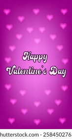 Greeting card design for Valentine's Day decorated with heart 