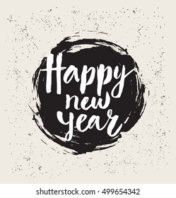 Greeting card design vector for Happy New Year