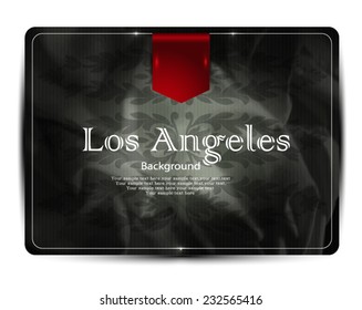 Greeting card design-touristic-Los Angeles