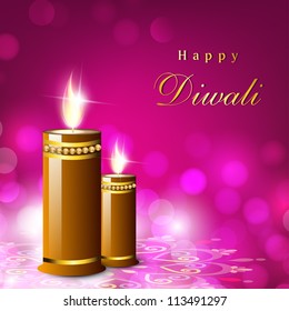 Greeting card for Diwali celebration in India. EPS 10.