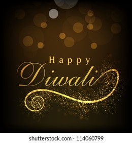 Greeting card for Diwali celebration in India. EPS 10.
