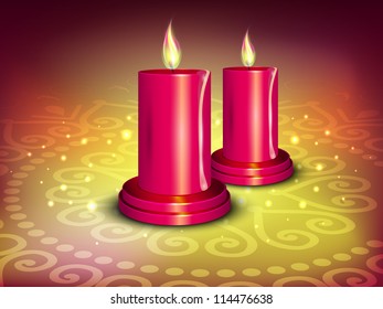 Greeting card for Diwali celebration in India. EPS 10.