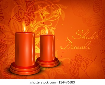 Greeting card for Diwali celebration in India. EPS 10.