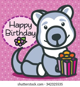 Greeting card Dog