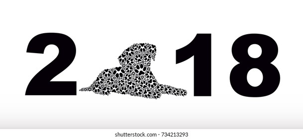 Greeting card with dog
