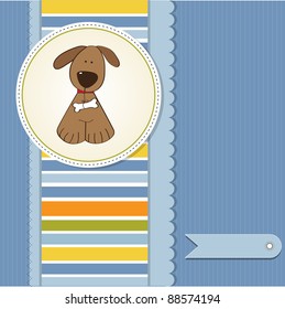 greeting card with dog