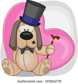 Greeting card Dog in hat
