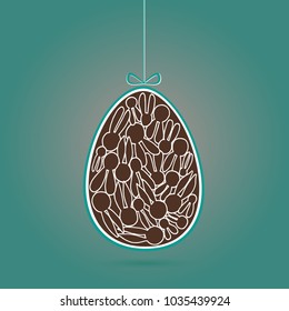 Greeting card, Easter greeting card. Can be used as greeting card, poster, invitation card.