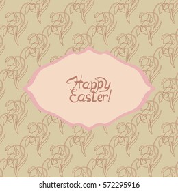 Greeting card with the Easter holiday.