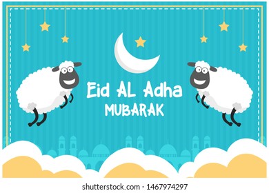 Greeting Card Eid al Adha stock vector