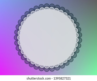 Greeting card empty with frame