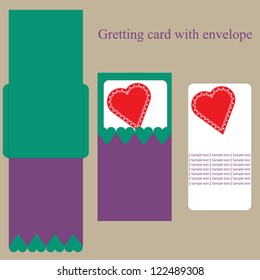 Greeting card with envelope