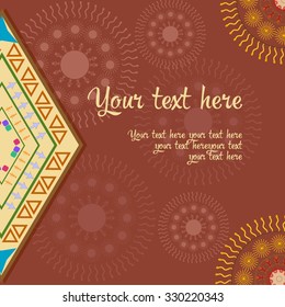 greeting card in ethnic style