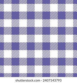 Greeting card fabric check plaid, wool pattern tartan seamless. Drapery textile background texture vector in indigo and white color.