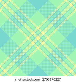 Padrão de vetor de tecido de cartão de saudação, tartan de fundo de textura verde. Quarto xadrez têxtil sem costura check em verde e azul-petróleo paleta de cores.