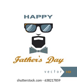 Greeting card for father's day vector illustration
