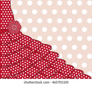 Greeting card in flamenco style, vector illustration