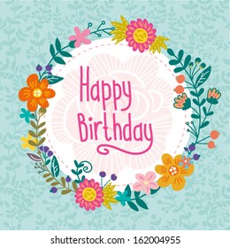 4,650 Happy birthday flower clipart Images, Stock Photos & Vectors ...