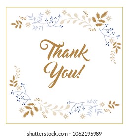 greeting card with floral ornament background, wreath design