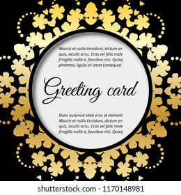 Greeting card, Floral Wedding felicitation elegant invite,  thank you,  greenery,  bouquet, template , gift certificate, party invitation, congratulation ,flower frame