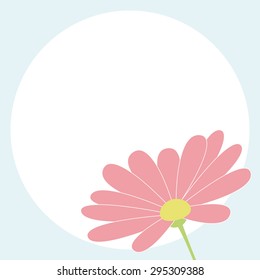 Greeting card with flower