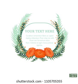 Greeting card with a flowers