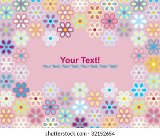 greeting card with flowers