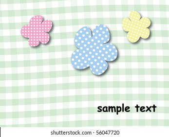 Greeting card with flowers