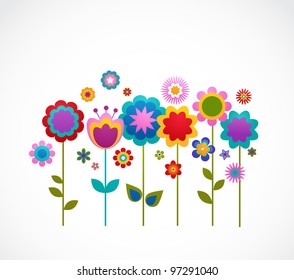 greeting card with flowers