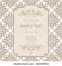 Greeting Card with Flowers in tender style for weddings and other occasions