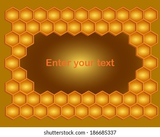 greeting card in the form honeycomb