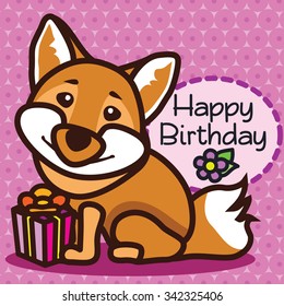 Greeting card Fox