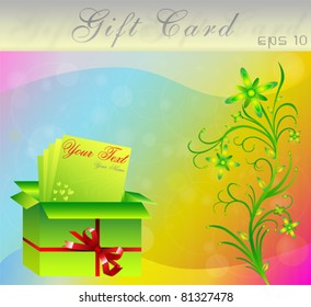 Greeting Card With Gift Box