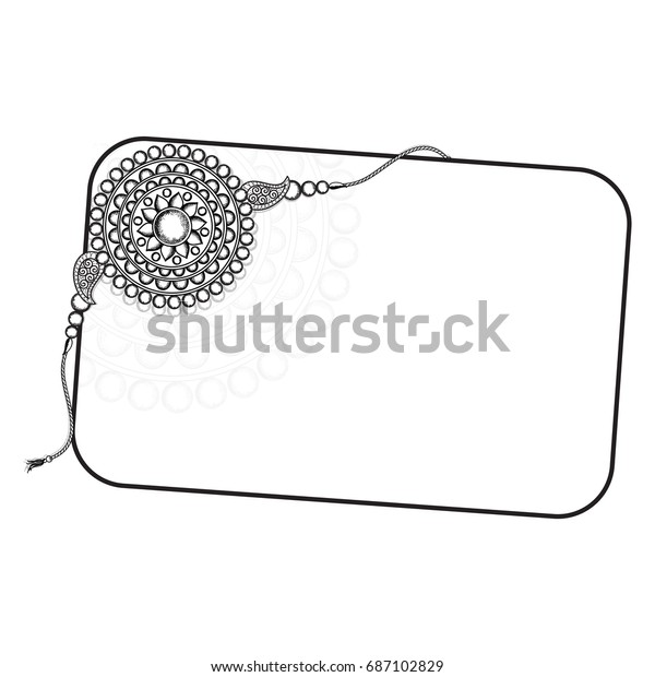 Greeting Card Gift Card Design Black Stock Vector (Royalty Free) 687102829