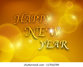 Greeting card or gift card for Happy New Year celebration. EPS 10.