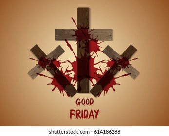 Greeting card for good Friday.