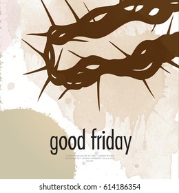 Greeting card for good Friday.