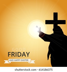 Greeting card for good Friday.