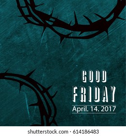 Greeting card for good Friday.