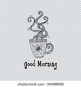  Greeting card. Good morning!