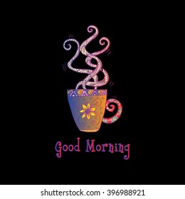  Greeting card. Good morning!