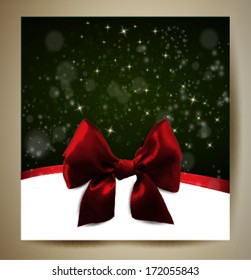greeting card with a green background